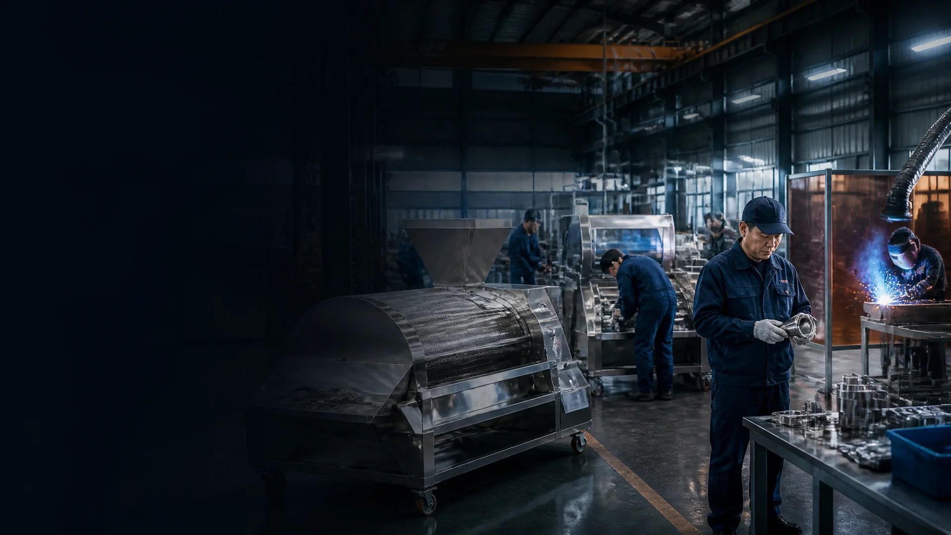 Illustrative food machinery manufacturing workshop